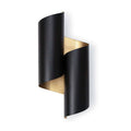 Folio Sconce | Black and Gold