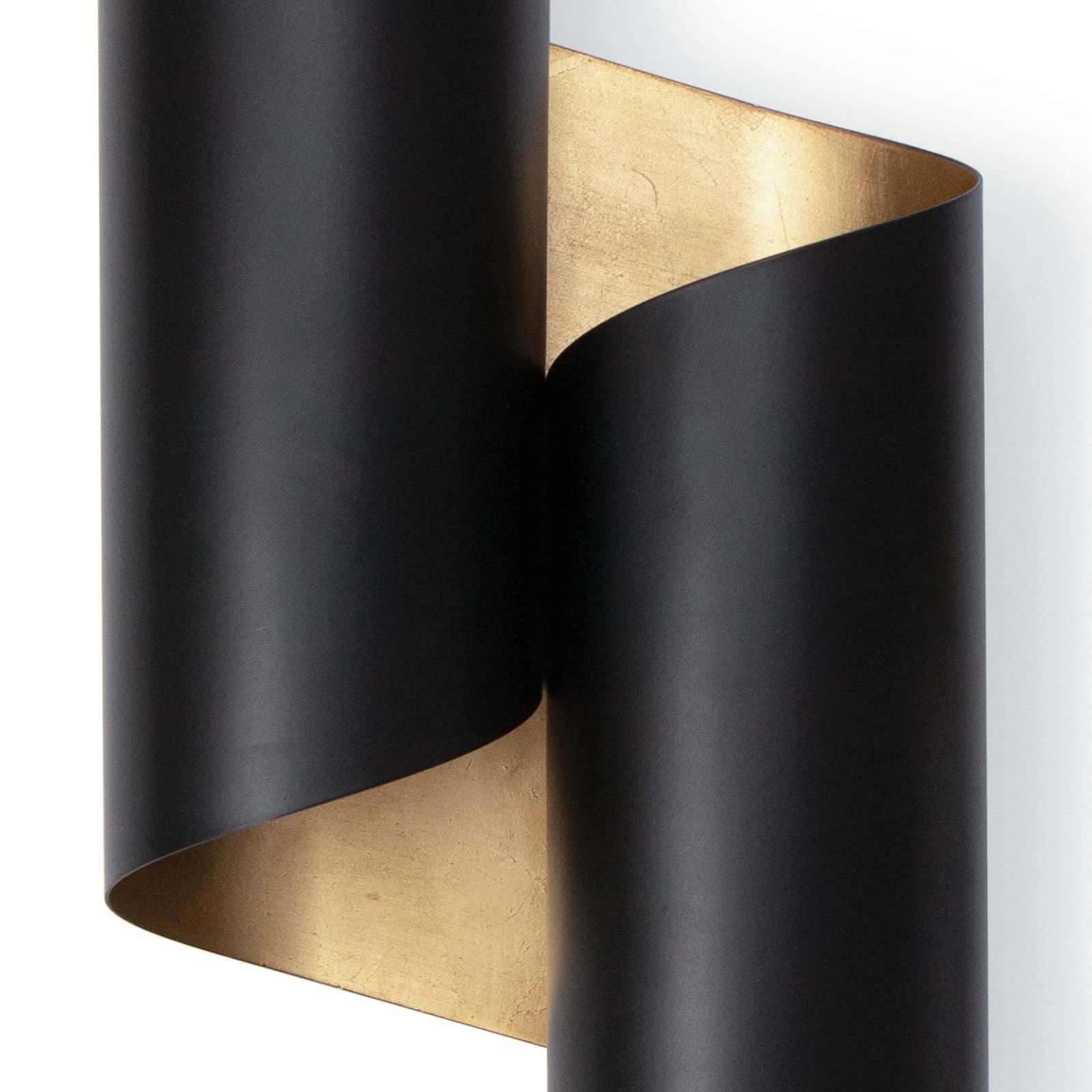 Folio Sconce | Black and Gold