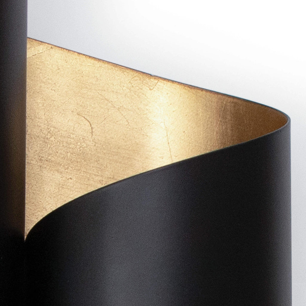 Folio Sconce | Black and Gold