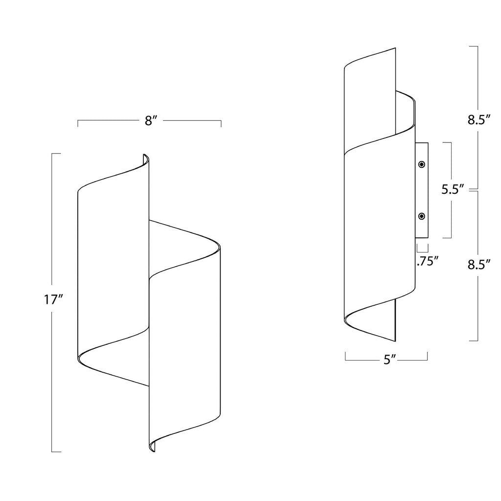 Folio Sconce | White and Gold
