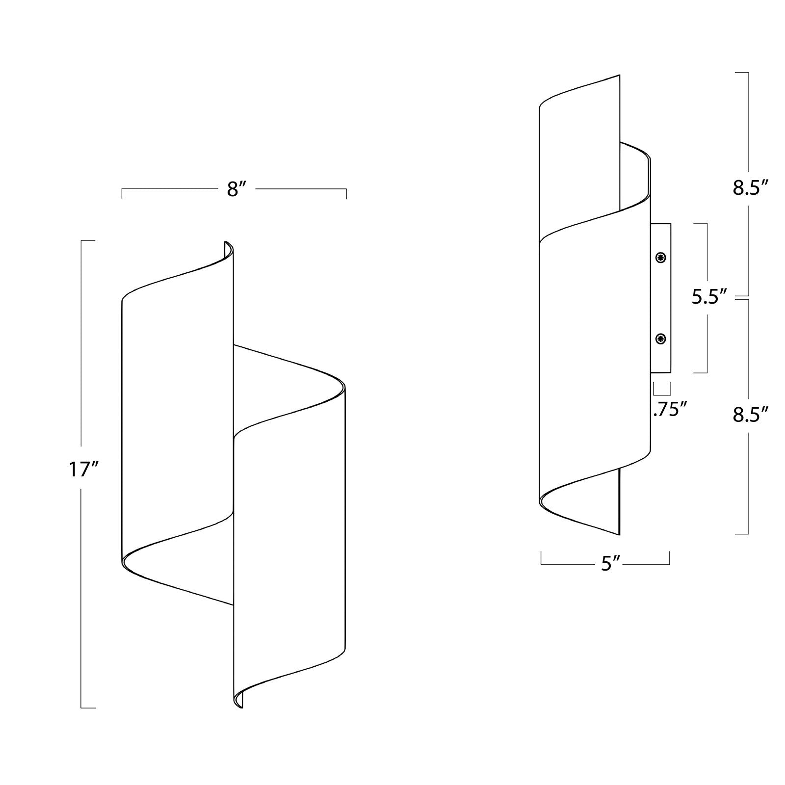 Folio Sconce | White and Gold