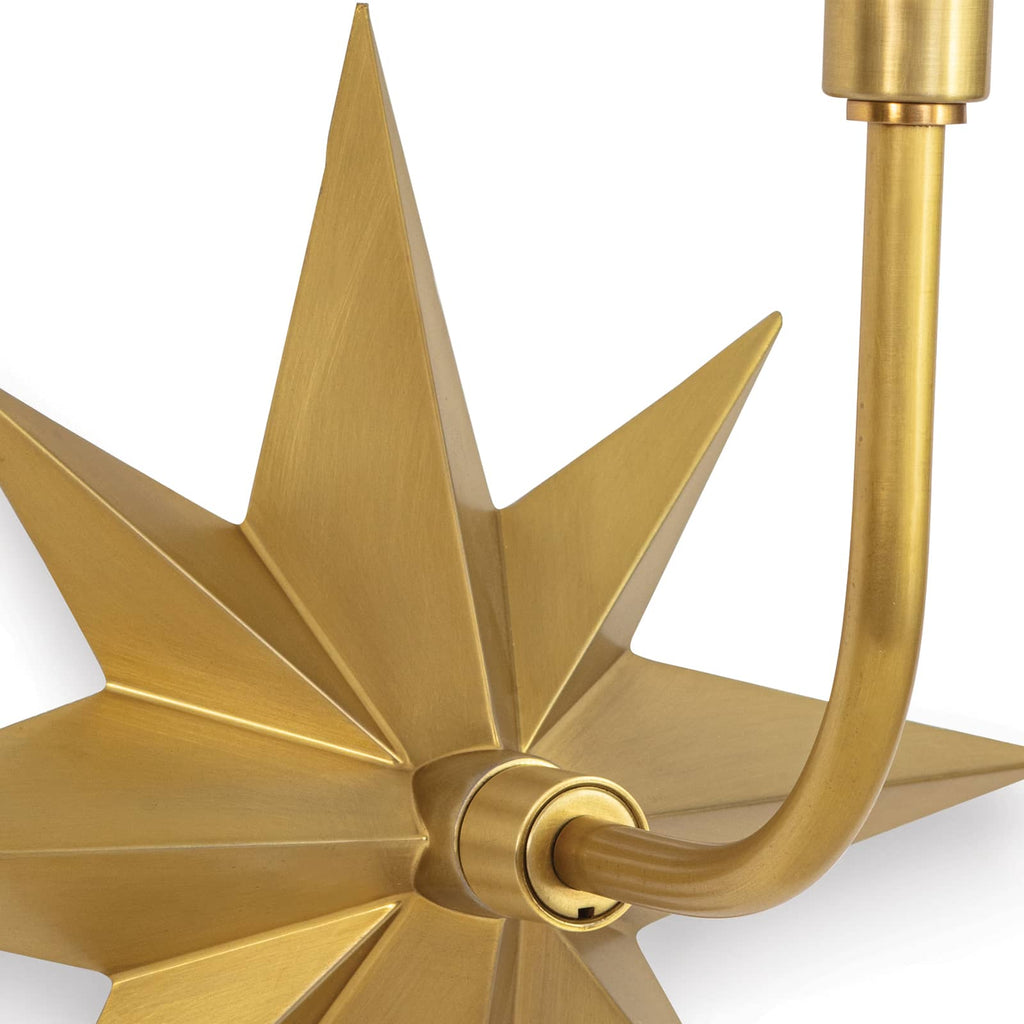 Etoile Sconce | Natural Brass