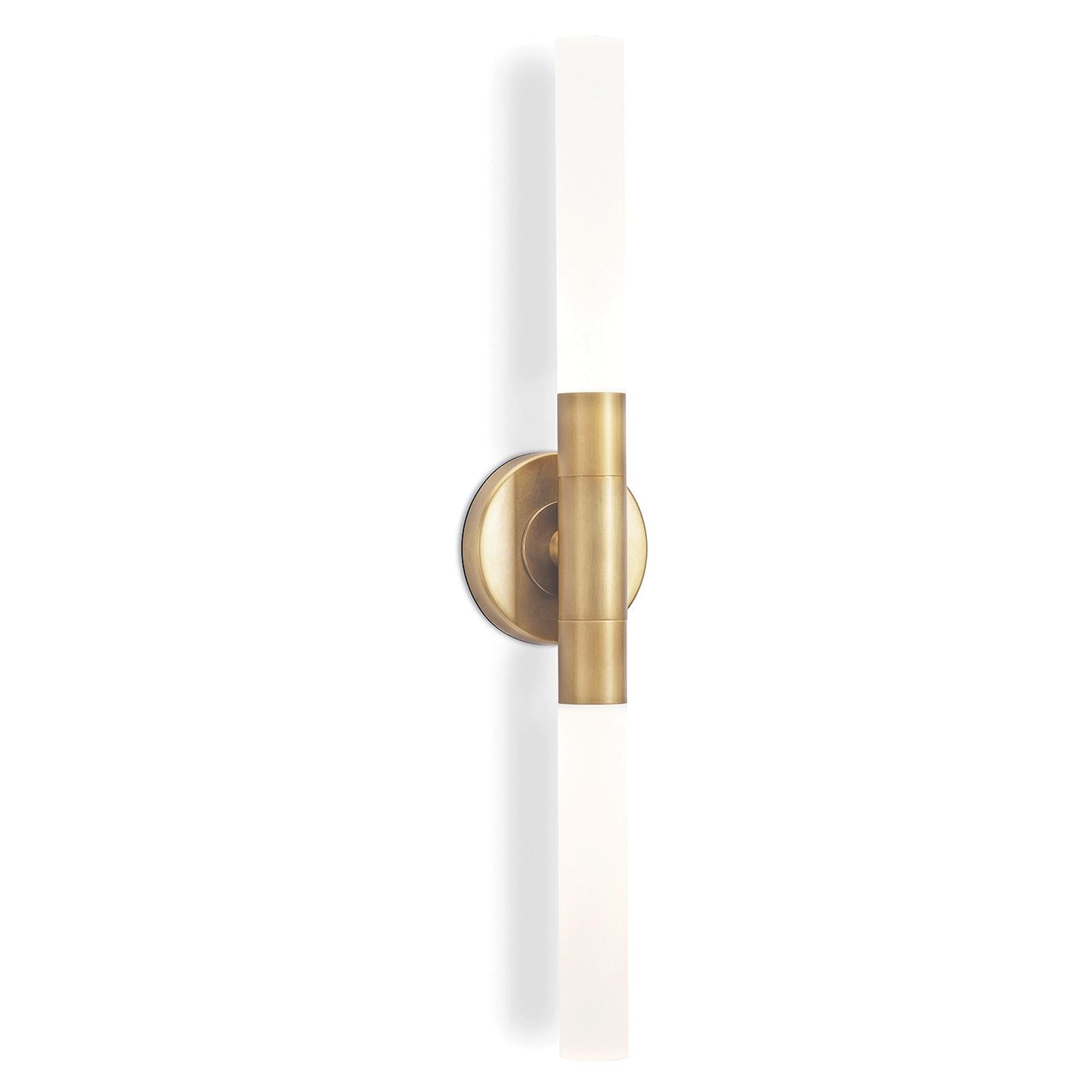 Wick Hilo Sconce | Natural Brass