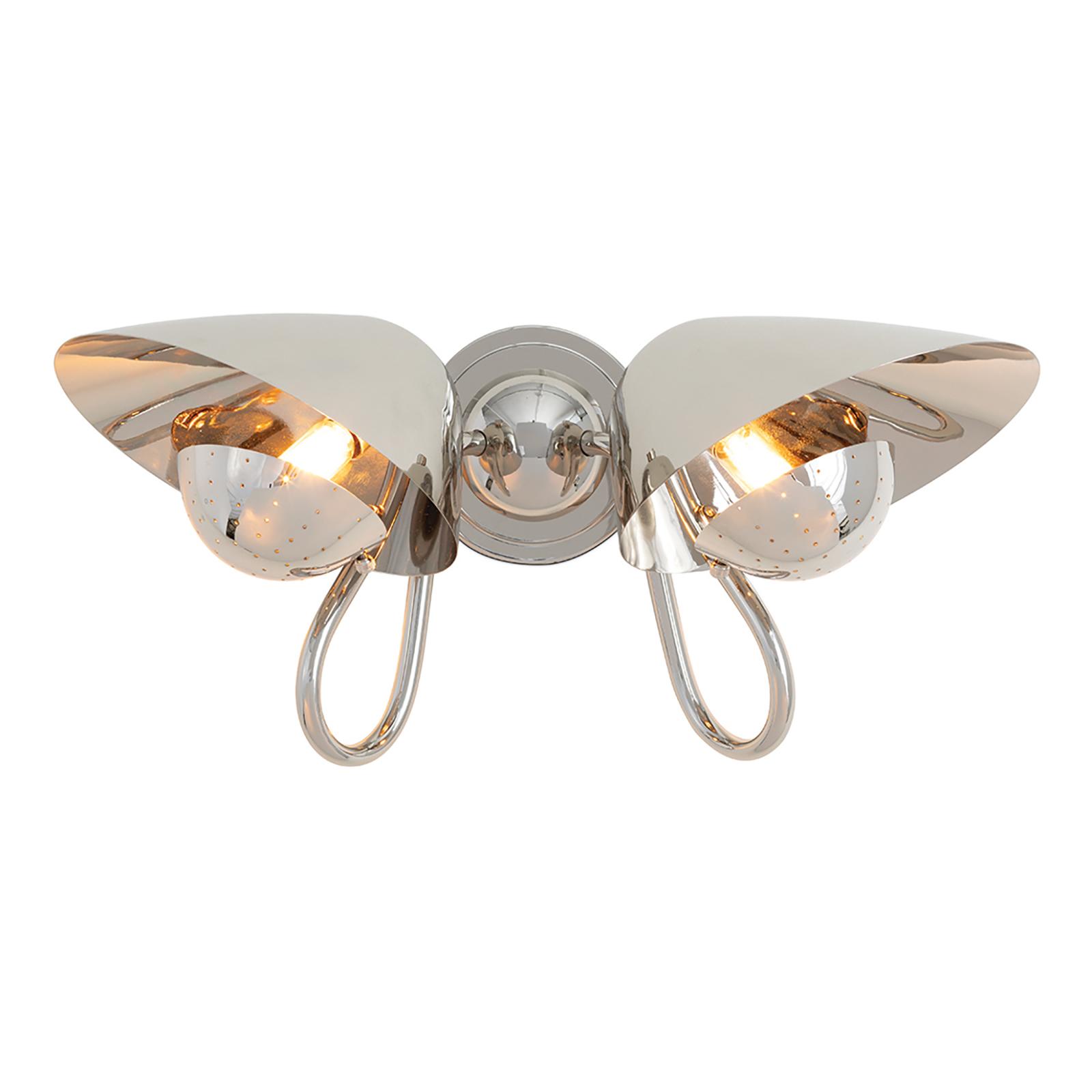 Keaton Sconce Double | Polished Nickel
