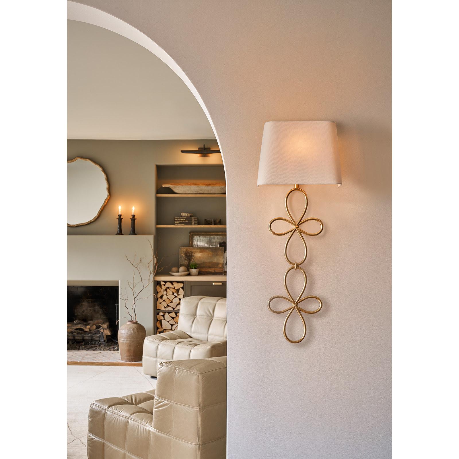 Minuet Sconce | Gold Leaf