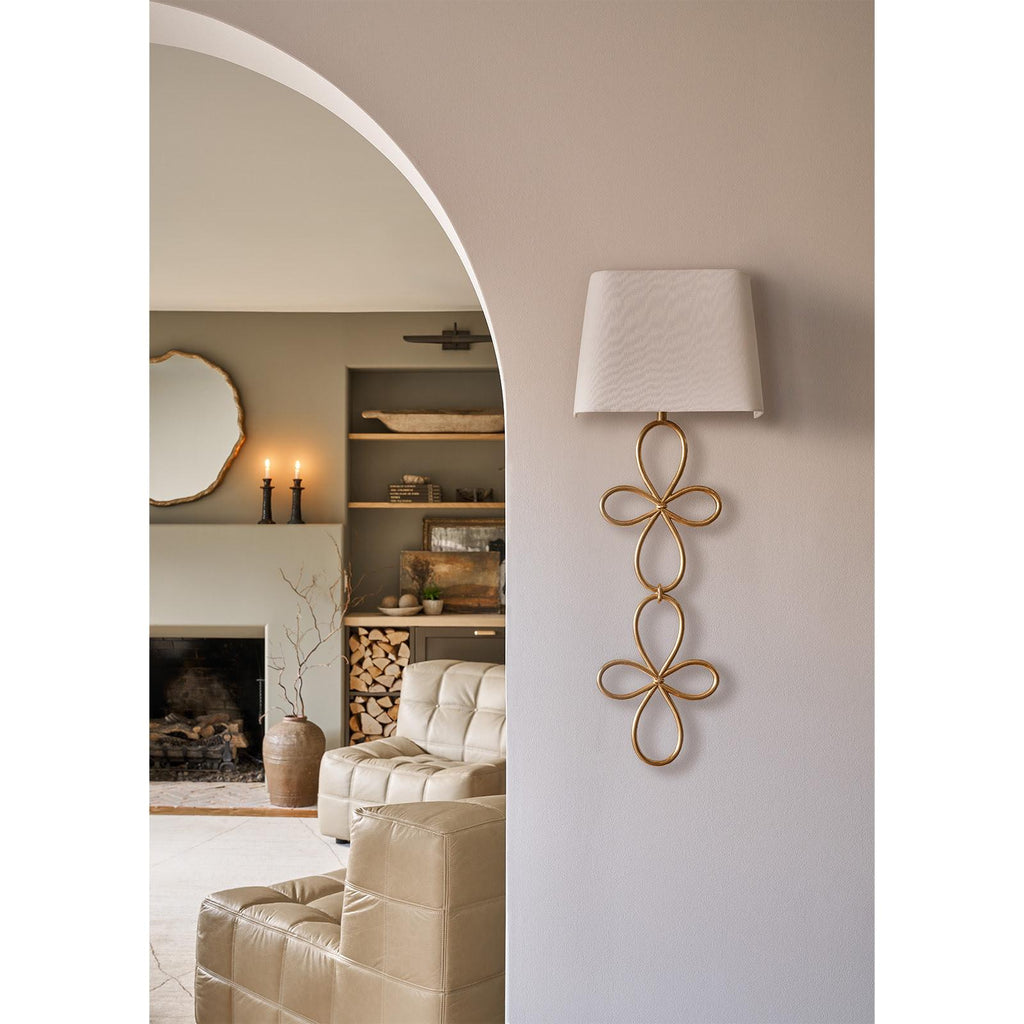 Minuet Sconce | Gold Leaf