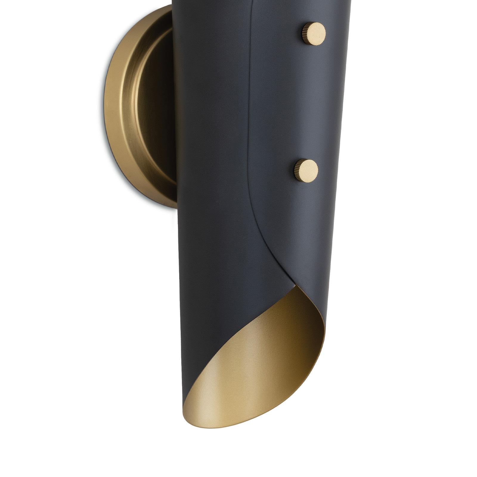 Vest Sconce | Blackened Brass and Natural Brass