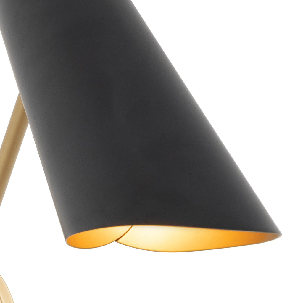 Vest Single Arm Sconce | Blackened Brass and Natural Brass