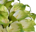 Calla Lily Stems in Glass 12"H Green
