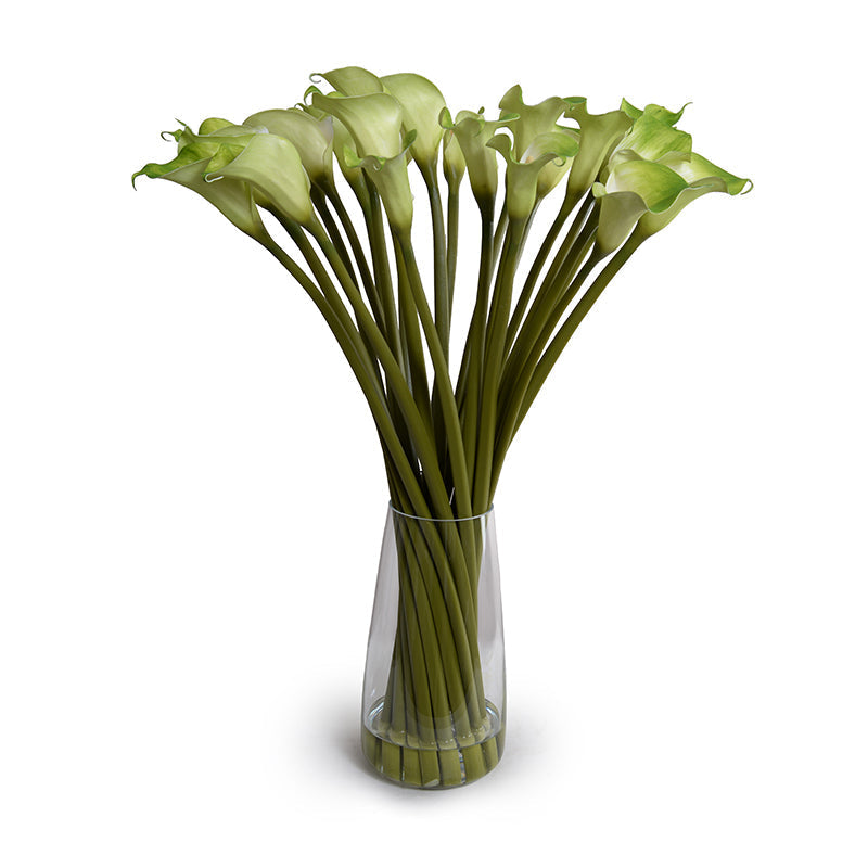 Calla Lily Stems in Glass 29"H Green