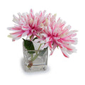 Dahlia Cutting in Glass 10"H