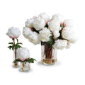 Peony Bouquet 22"H White