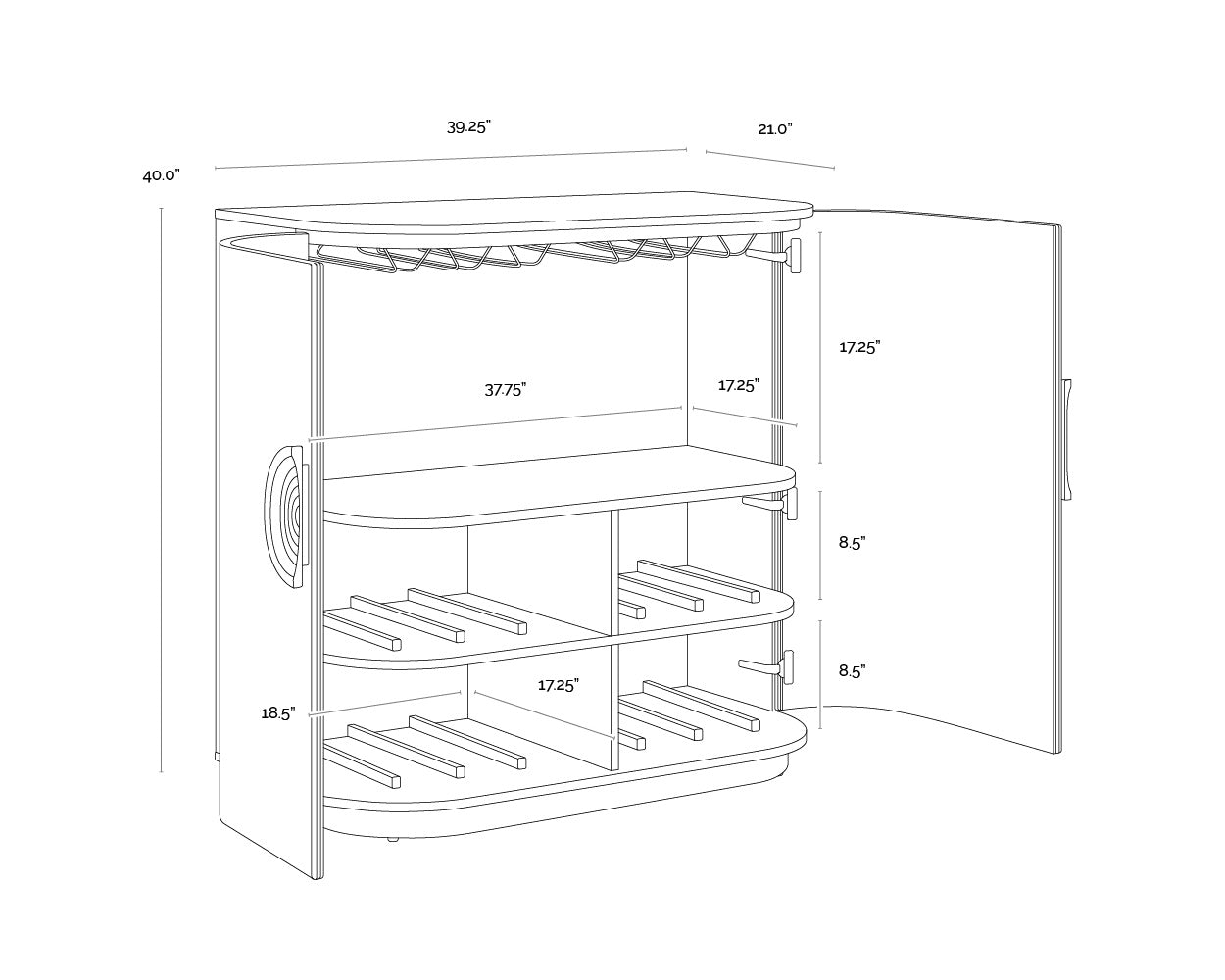 Dresden Bar Cabinet
