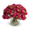 Ranunculus Bouquet in Glass 11"H Beauty