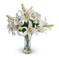 Lily Rubrum Arrangement in Glass 21"H