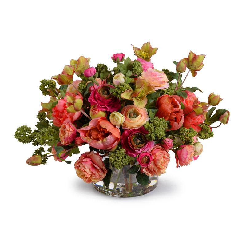 Mixed Arrangement in Glass 14"H