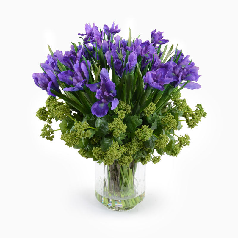 Iris & Viburnum Arrangement 24"H