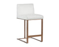 Dean Counter Stool - Antique Brass - Cantina White