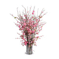 Cherry Blossoms in Glass 42"H Pink