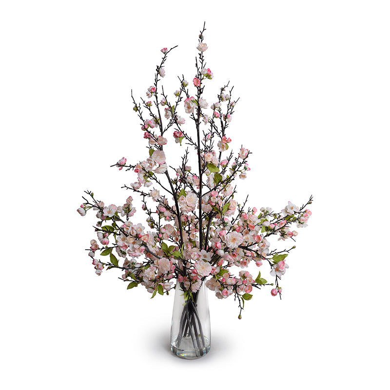 Cherry Blossoms in Glass 46"H