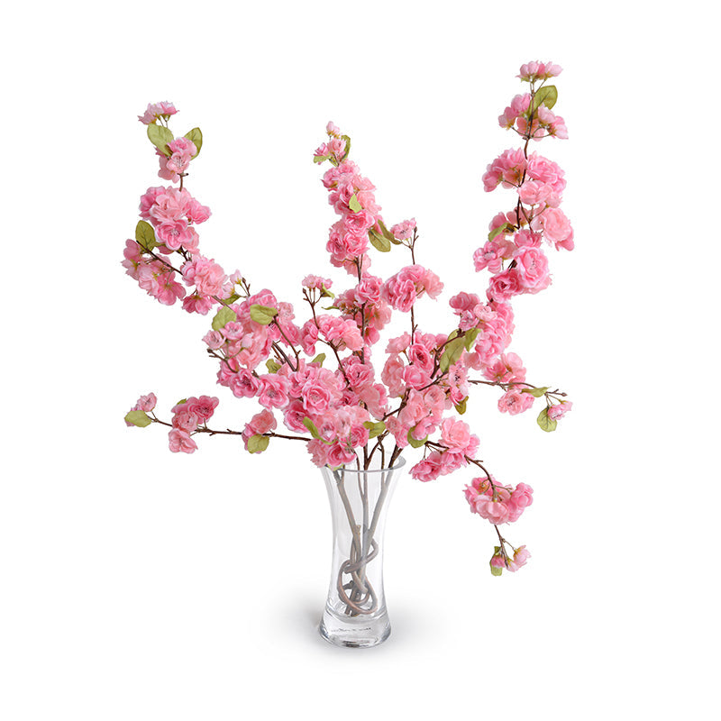 Cherry Blossoms in Glass 28"H Pink