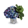 Hydrangea Cutting 10"H Blue