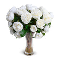 Roses in Hourglass Vase 20"H