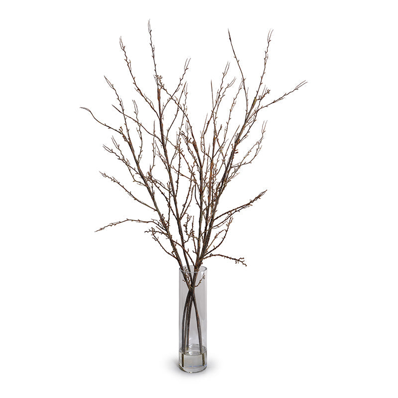 Natural Branches in Glass Vase 48"H