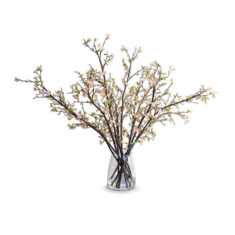 Quince Arrangement 40"H Peach Pink