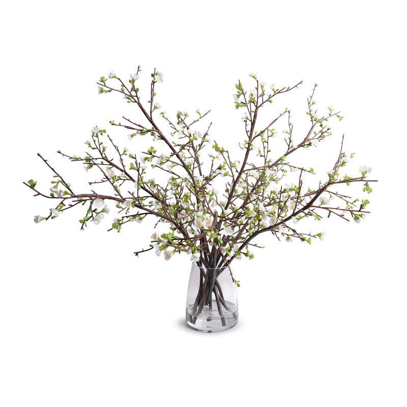 Quince Arrangement 40"H White