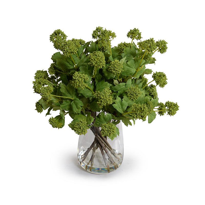 Viburnum Bouquet in Glass 15"H