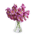 Vanda Orchid Cuttings in Glass 15"H Pink