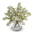 Lilac Sprays in Glass White / 15"