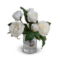Rose Sprays in Glass 11"H