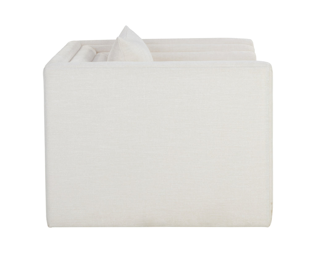 Kira Armchair - Heather Ivory Tweed