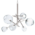 Molten Chandelier | Clear Glass | Polished Nickel