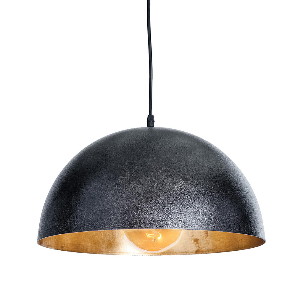 Sigmund Pendant Small | Black and Gold