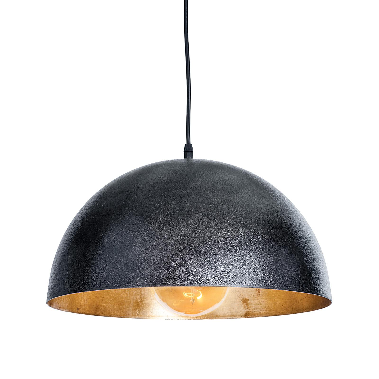 Sigmund Pendant Small | Black and Gold
