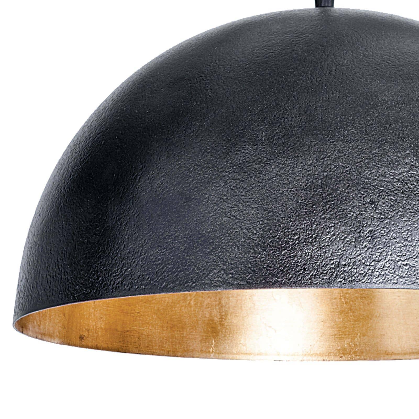 Sigmund Pendant Small | Black and Gold