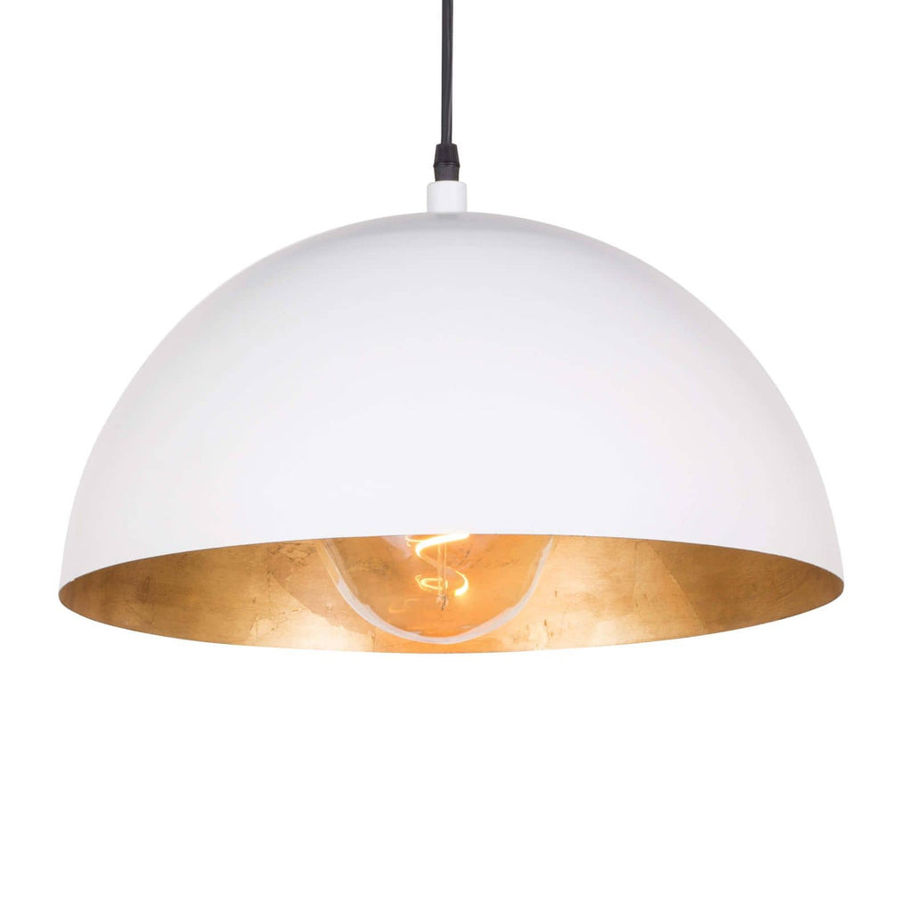 Sigmund Pendant Small | White and Gold