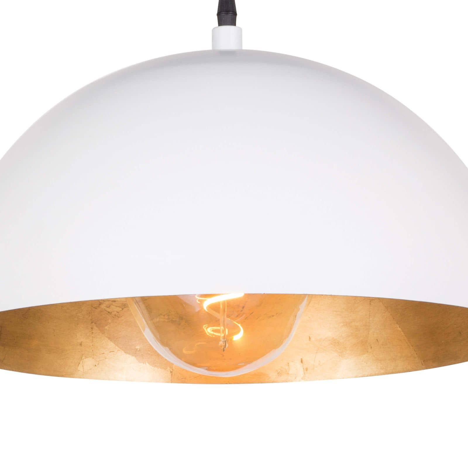 Sigmund Pendant Small | White and Gold