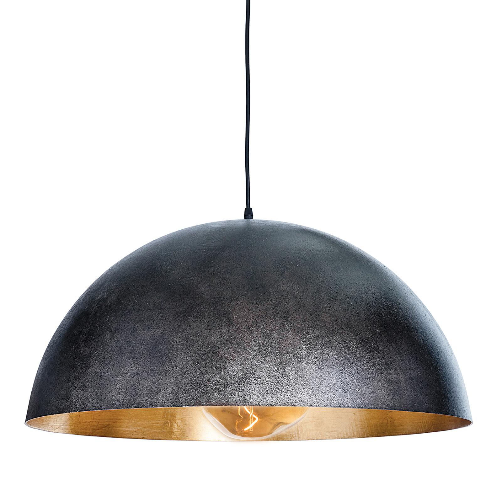 Sigmund Pendant Large | Black and Gold