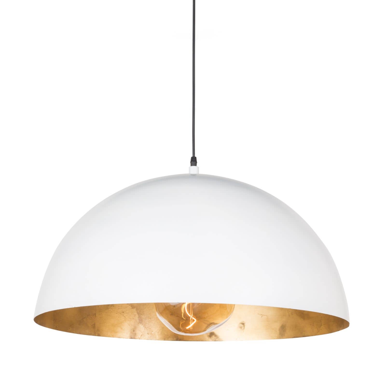 Sigmund Pendant Large | White and Gold