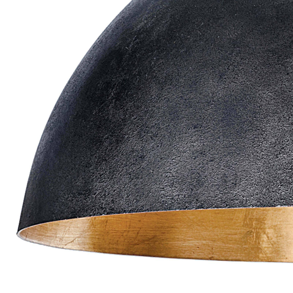 Sigmund Pendant Large | Black and Gold