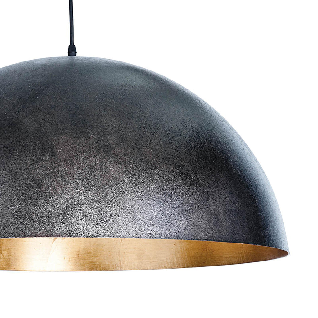 Sigmund Pendant Large | Black and Gold