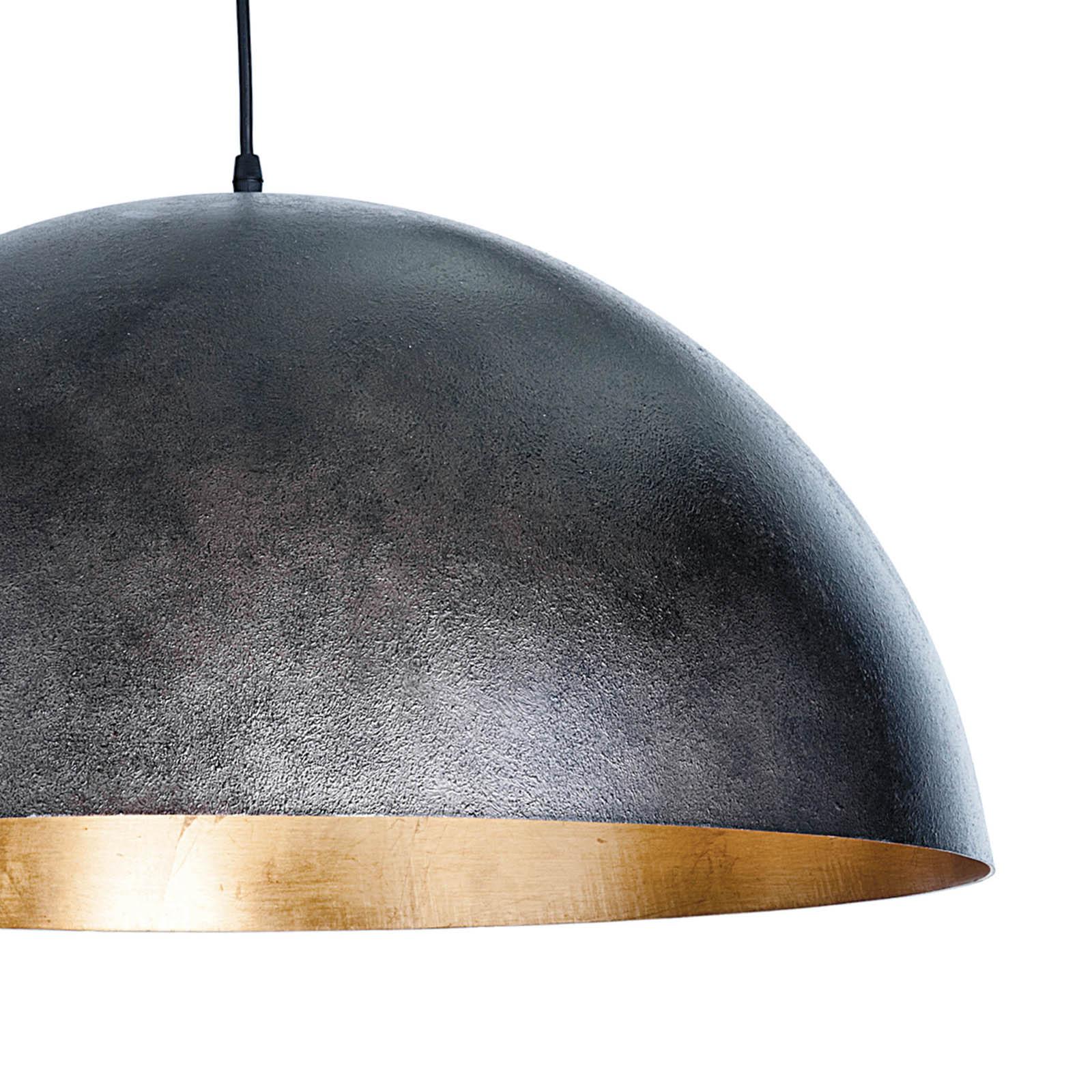 Sigmund Pendant Large | Black and Gold