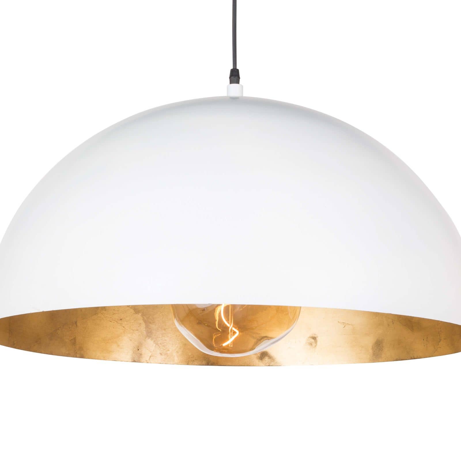 Sigmund Pendant Large | White and Gold
