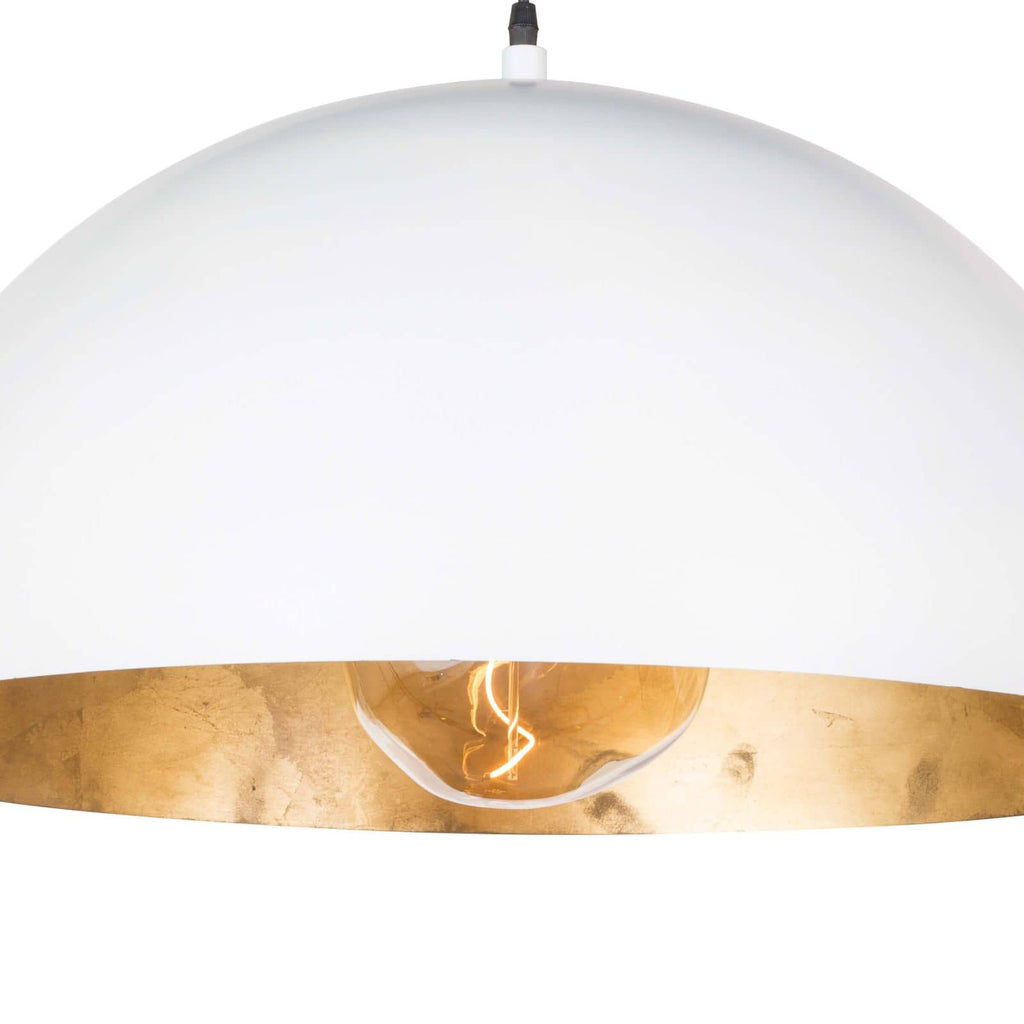 Sigmund Pendant Large | White and Gold