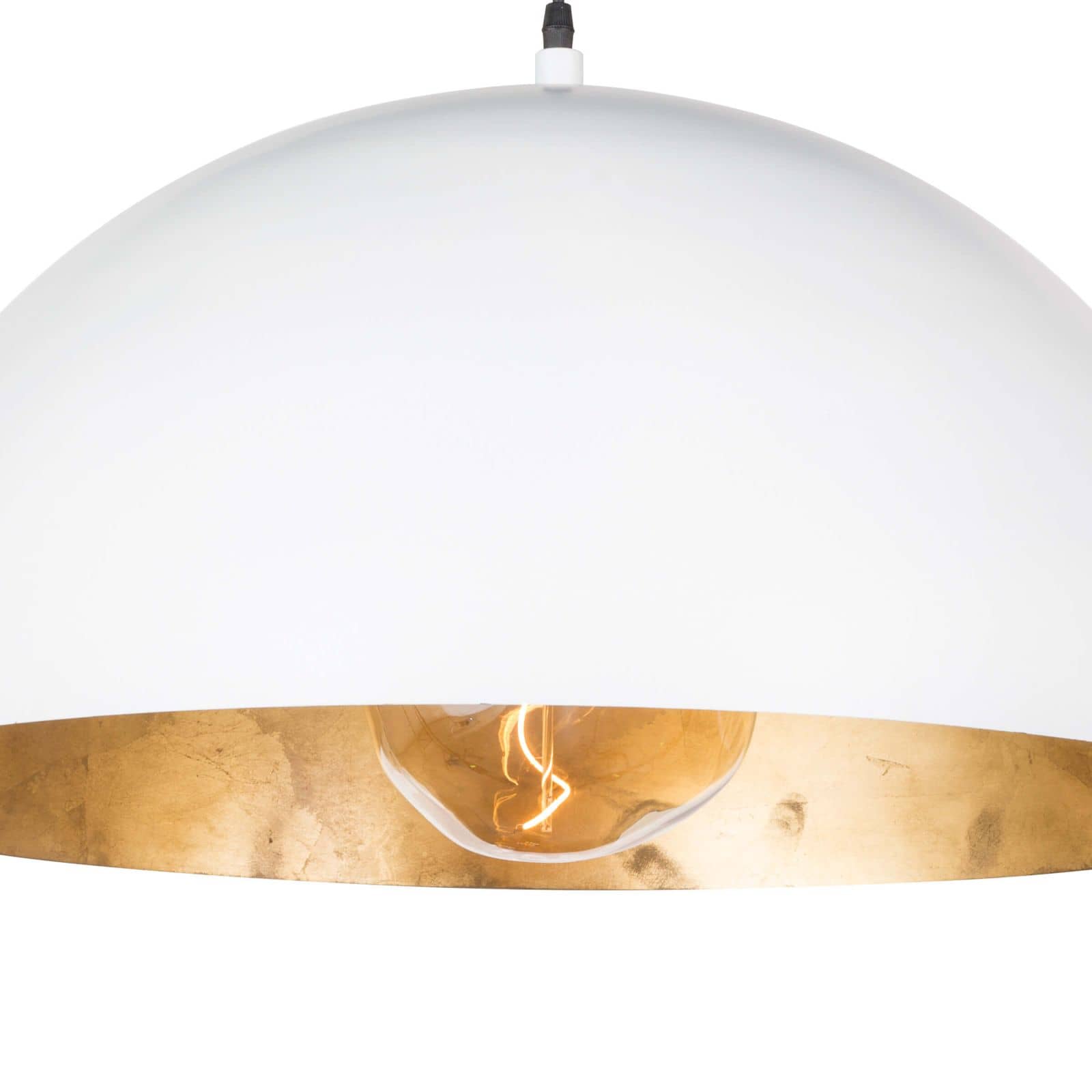 Sigmund Pendant Large | White and Gold