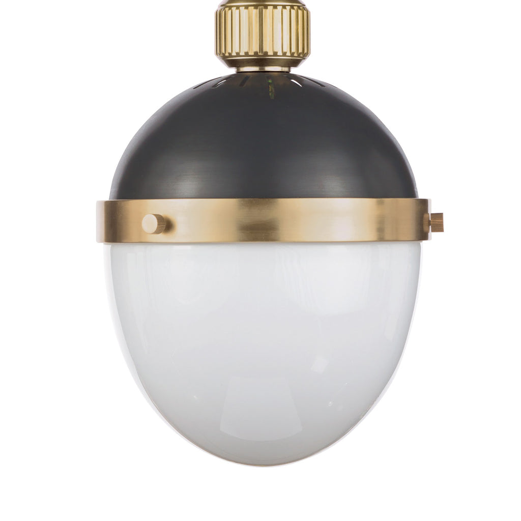 Otis Pendant Small | Blackened Brass and Natural Brass